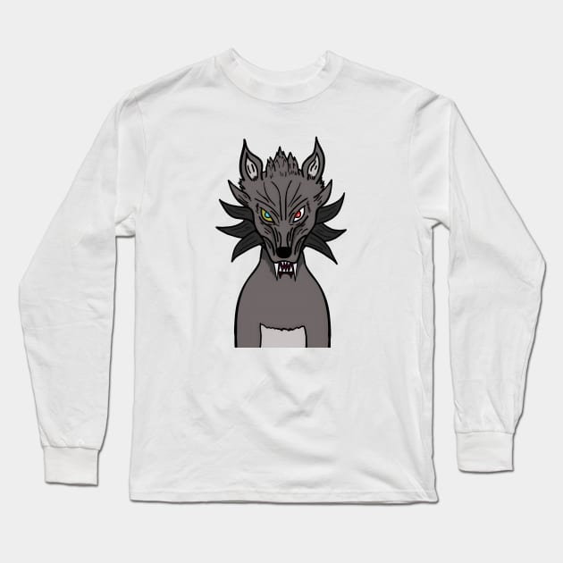 BussyWolves gray wolf Long Sleeve T-Shirt by micho2591